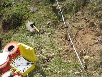 Studying a landslide slope